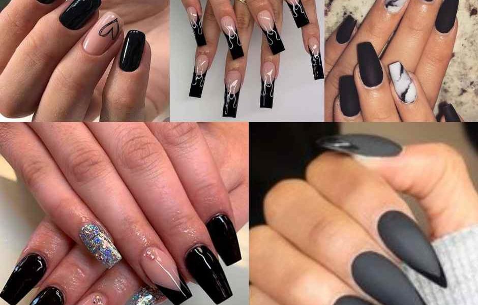 Black Nails Designs