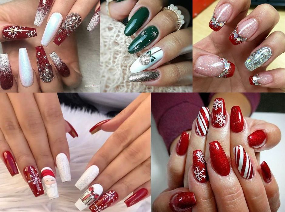 Coffin Christmas Nails Ideas